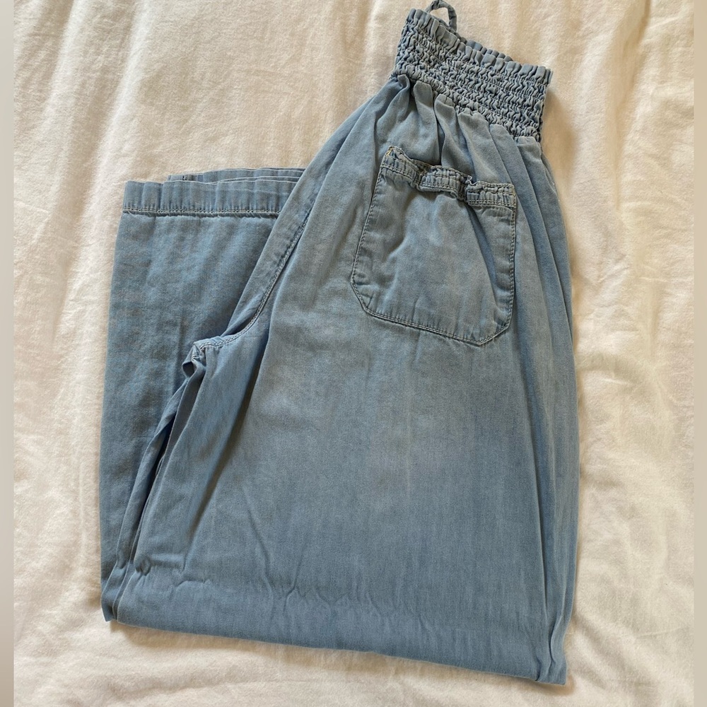 Blue Wide Leg Pants